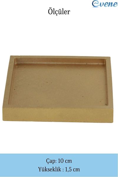Evene Gold Color Candy Coast Presentation Tray Dragee Plate Model 10