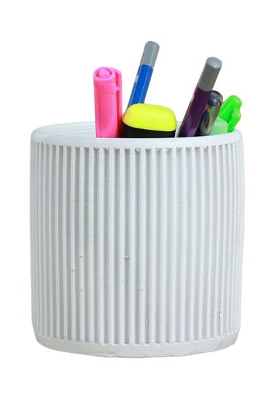 Evene White Color Desk Pen Holder Organizer Pen Holder Model 1