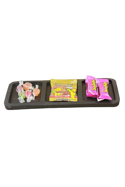 Evene Black Color Sausage Dragee Plate Model 13