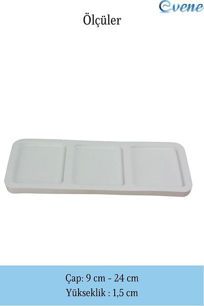 Evene White Color Single Jersey Seyir Tura Tücher Modellik Decorative Plate