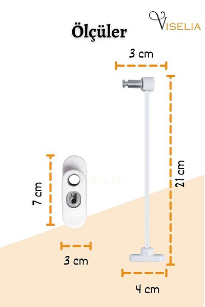 Viselia Window Safety Lock Children's Burglar Lock Rope Pimapen PVC
