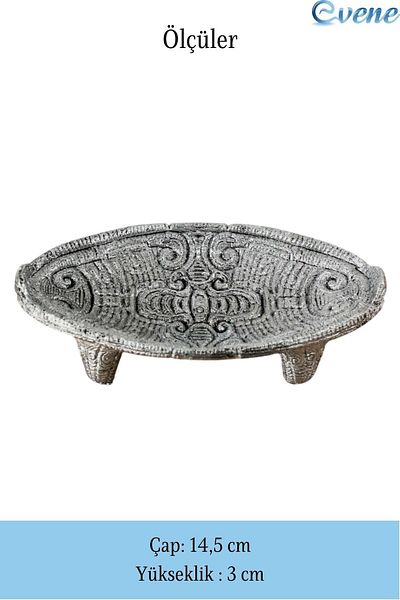 Evene Sugar Bowl Silver Antique Color Presentation Cup Dragee Decorative Plate Model 7