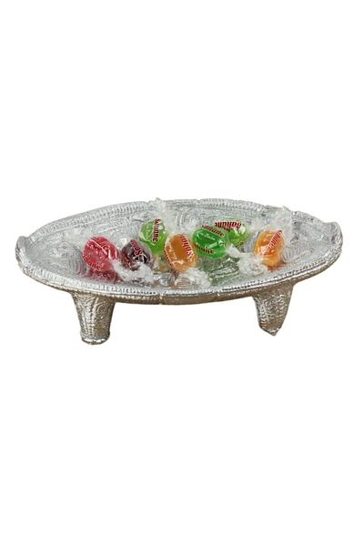 Evene Sugar Bowl Silver Color Presentation Bowl Dragee Decorative Plate Model 7