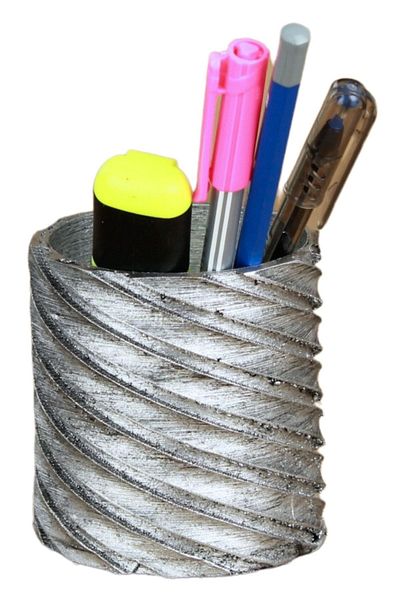 Evene Silver Esci̇tm Village Meri Table Pen Holder Sample 6