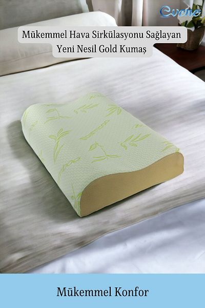 Evene Orthopedic Pillow Visco Pillow Bamboo Pillow Neck Support Orthopedic Pillow Anti-Sweat Model 2
