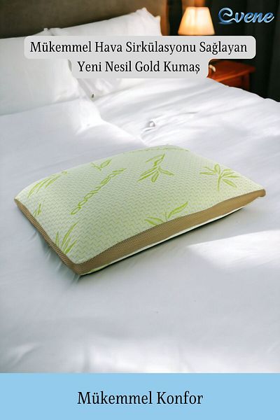 Evene Orthopedic Pillow Visco Pillow Bamboo Pillow Anti-Sweat Pillow Orthopedic Pillow Visco Pillow Model 1