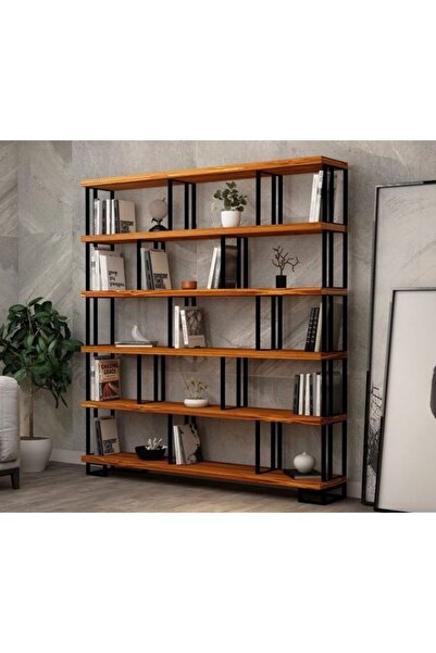 ESG GROUP Şık Modern Ahşap Kitaplık 200x150x24