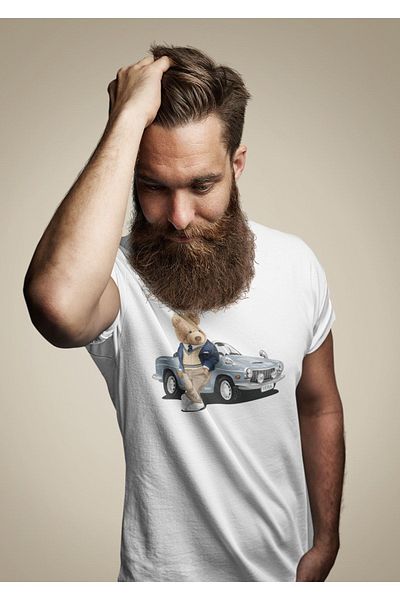 Pasage Oversize εμπριμέ λευκό μπλουζάκι