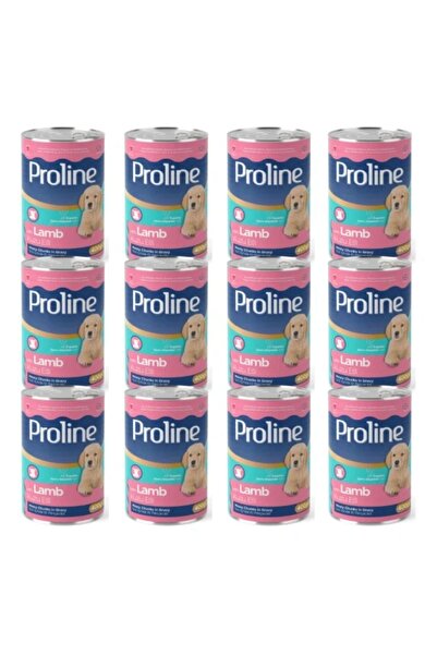 Pro Line (Gölge AV) Kuzu Etli Yavru Köpek Konservesi Yaş Mama 400 Gr 12 Adet