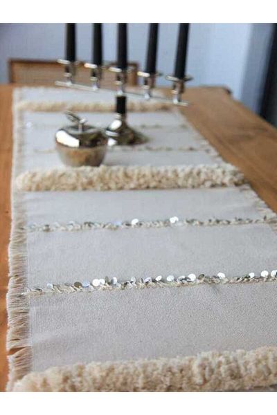 Bohemart Boho Runner Cgp Decorative Handcrafted Punch Linen Table Presentation Bohemian