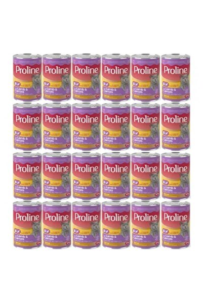 Pro Line (Gölge Av) Kuzu Etli ve Havuçlu Pate Et Parçalı Yetişkin Kedi Konservesi 24 x 395 gr Yaş Mama