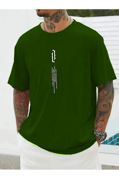 Garalio DIKEY Print Black Oversize T-shirt