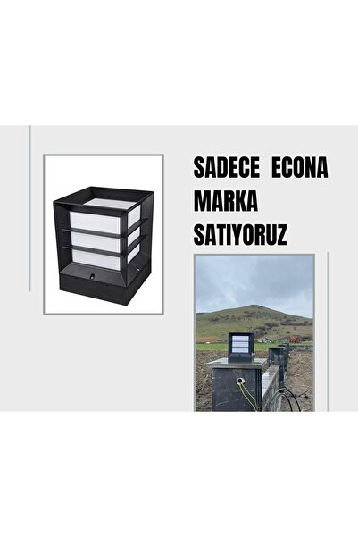 ECONA Kafesli Küp Bahçe Ve Çevre Aydınlatma Set Üstü Izgaralı Küp Sekizgen Le...