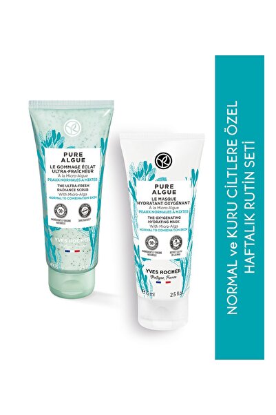 Yves Rocher Normal/Kuru Ciltlere Özel Orjinal Boy Maske, Peeling Haftalık Rut...