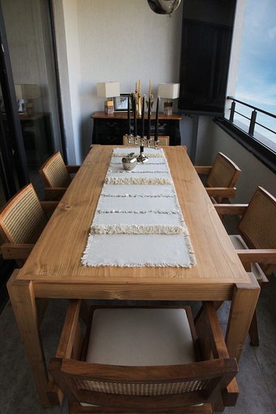 Bohemart Boho Runner Cgp Decorative Handcrafted Punch Linen Table Presentation Bohemian