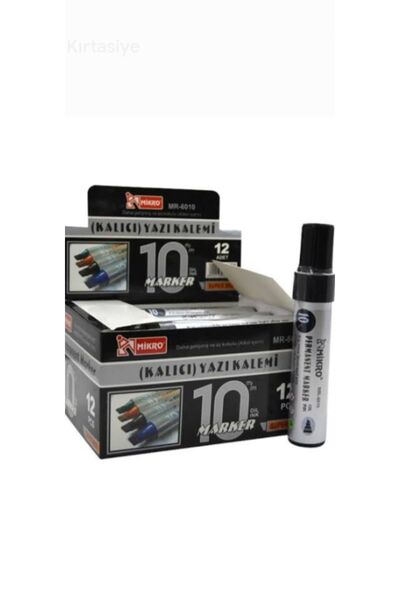 Mikro 24 adet Mikro marker 10 mm jumbo siyah koli çuval kalemi