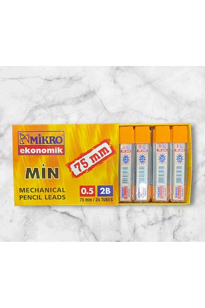 Zebra 75mm Economic Min 0.5 Pencil Tip - 24 Pieces (1 Pack)