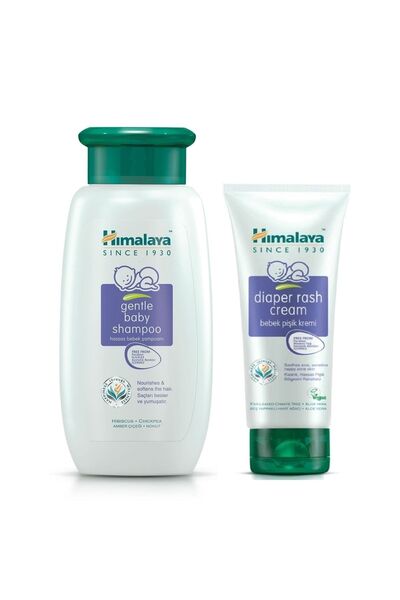 Himalaya Since 1930 Herbals Hassas Bebek Şampuanı 400 ml Ve Pişik Kremi 100 ml