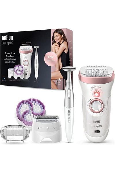 Braun Silk-epil 9 Sensosmart, 4-in-1 Epilation, Deep And Gentle Exfoliation - Rose Gold Ses 9980