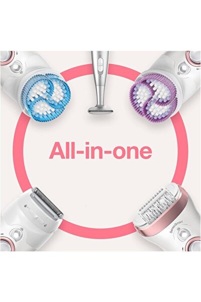 Braun Silk-epil 9 Sensosmart, 4-in-1 Epilation, Deep And Gentle Exfoliation - Rose Gold Ses 9980