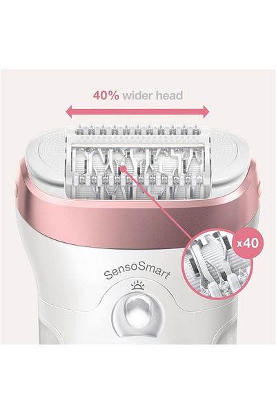 Braun Silk-epil 9 Sensosmart, 4-in-1 Epilation, Deep And Gentle Exfoliation - Rose Gold Ses 9980