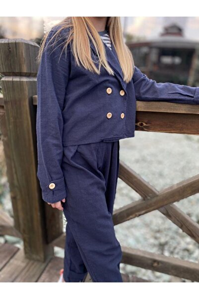 STAR GOGO KİDS KIZ ÇOCUK KETEN TAKIM ELBİSE