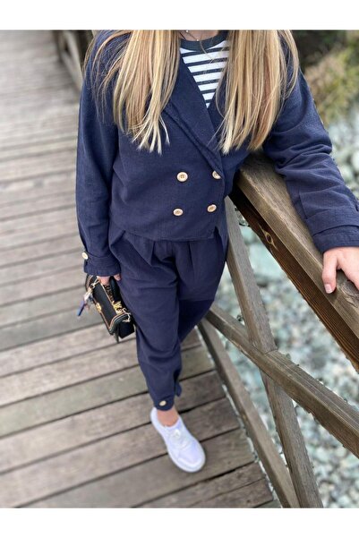 STAR GOGO KİDS KIZ ÇOCUK KETEN TAKIM ELBİSE