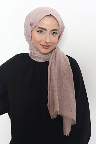 Mizge Scarf Bambu Kraş Pudra