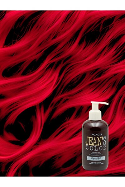 jeans color Jean's Color Vişne Kızılı 250ml. Cherry Red Amonyaksız Balyaj Renkli Saç Boyası