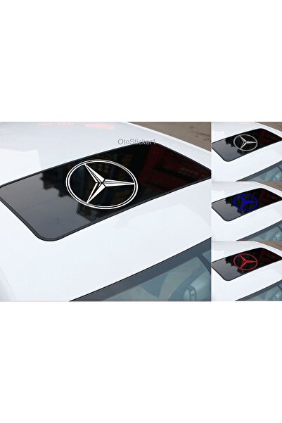 Oto Sticker Mercedes Sunroof Araba Stickeri (ZEMİNSİZ SADECE LOGO)
