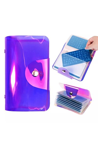 Beauty Box 20'li Nail Art Stampa Plakası Çantası 6*12cm Tırnak Süsleme Stampe...