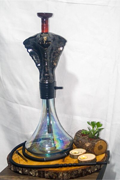 CevherTicaret Çelik Büyük Boy Paslanmaz Özel Üretim Kobra Nargile Takımı