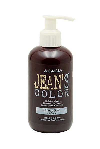 jeans color Jean's Color Vişne Kızılı 250ml. Cherry Red Amonyaksız Balyaj Renkli Saç Boyası