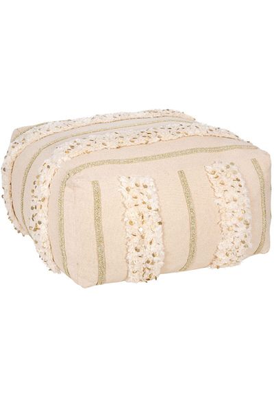 Bohemart Morocco Puff Handmade Punch Linen