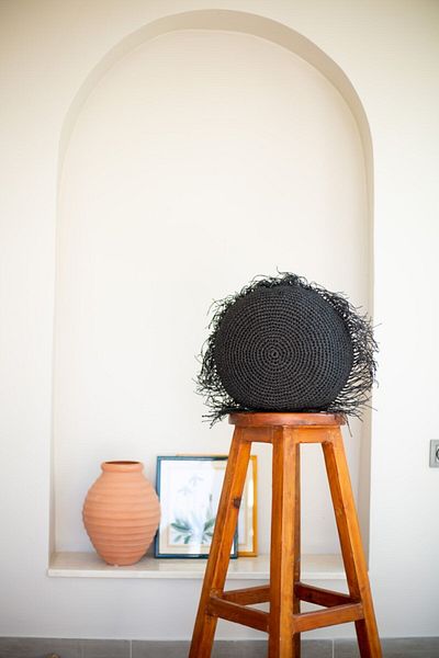 Bohemart Pernă Boho Raffia Handmade Pernă de aruncare Design umplut