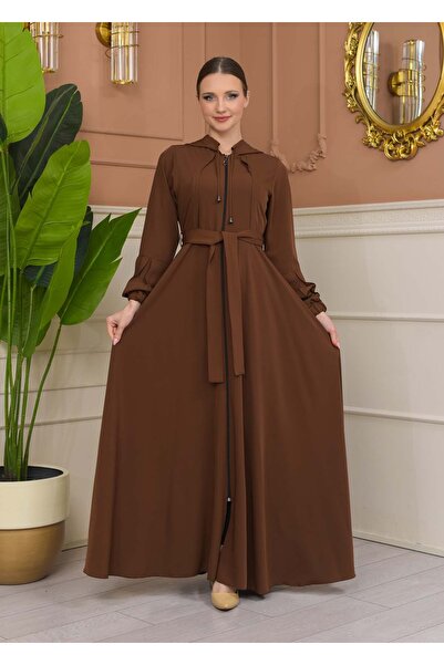 Modamix حجاب فيراس بغطاء للرأس - بحزام، موديل 687