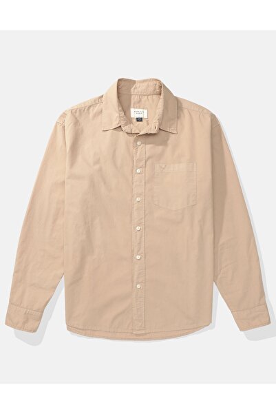 AMERICAN EAGLE AE Poplin Everyday Button-Up Shirt