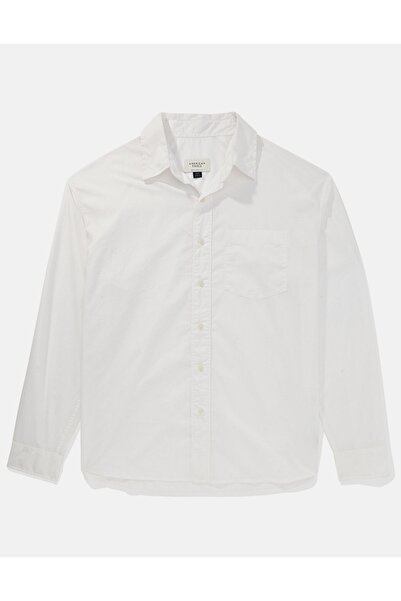 AMERICAN EAGLE AE Poplin Everyday Button-Up Shirt