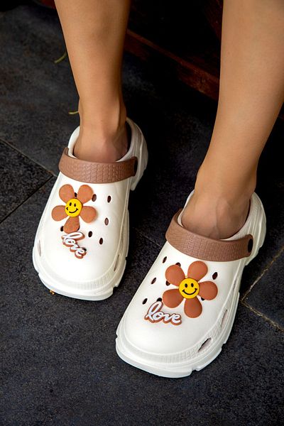 SOHO 19345 Model Beige-Brown Women's Slippers
