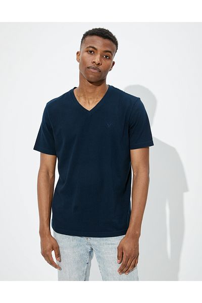AMERICAN EAGLE AE Super Soft Icon V-Neck T-Shirt - Relaxed Fit