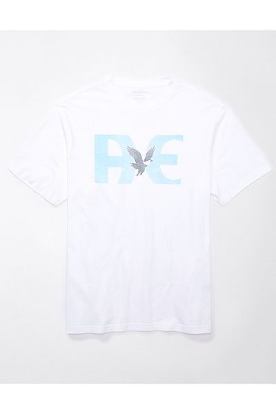 AMERICAN EAGLE AE Super Soft Logo Pattern T-Shirt