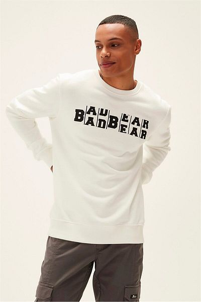 Bad Bear Men's Crewneck 22.02.12.009 White - Counter Model