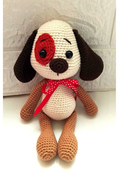 Toyscity Yamalı Köpek Amigurumi Organik Örgü Oyuncak