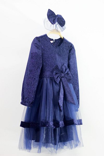 Asortik Kids Rochie de iarnă elegantă până la genunchi, țesătură din catifea pentru copii