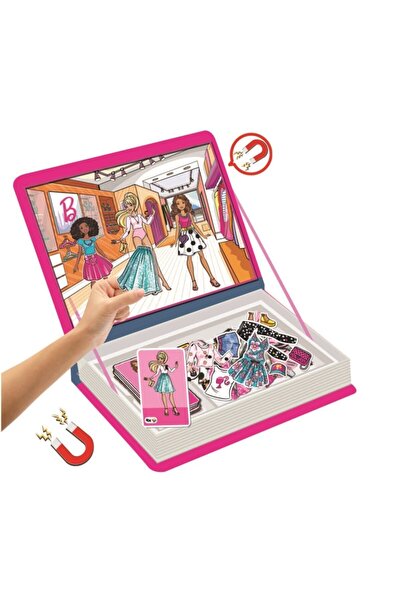 Zeki Çocuklar Barbie Fashionistas Manyetik Kıyafet Giydirme Oyunu 62 Parça
