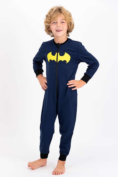 Batman Boy's Navy Blue Jumpsuit