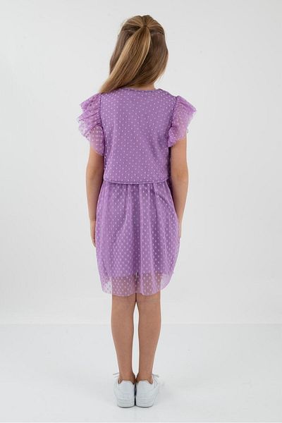 TRENDİMİZBİR Girl's Tulle Dress with Jacket and Accessories