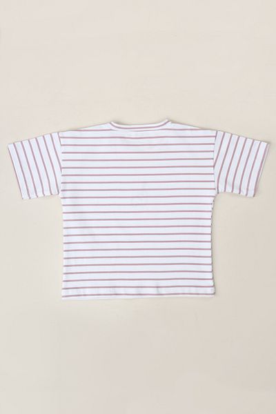 Mioma Kids Purple Striped T-Shirt