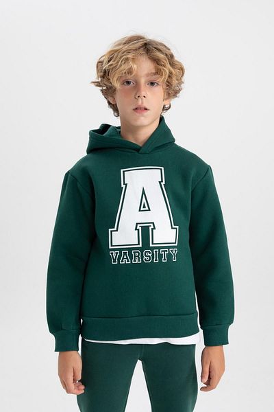 DeFacto Thick and Hooded Boys' Sweatshirt - Printed B2042a823wn