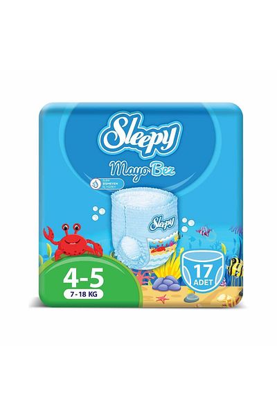 Sleepy Swimsuit Panties Diaper Size 5 Junior 17 Pieces 7-18 Kg